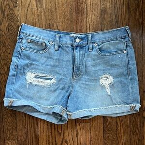 Women's Distressed Denim Shorts